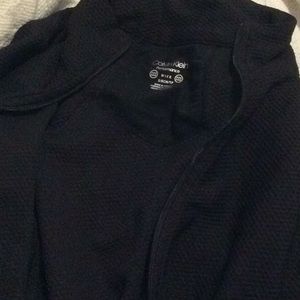 Black jogger zipper jacket